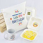 Birthday Wish Lunchbox Redvelvet Cake Mug N Cushion