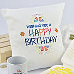 Birthday Wish Lunchbox Redvelvet Cake Mug N Cushion