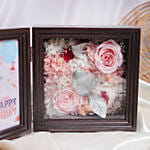 Birthday Wishes Preserved Flowers Frame