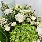 Blissful Birthday Memories Marble Cake and Flowers