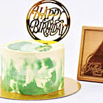 Blissful Birthday Memories Red Velvet Cake with Personalised Frame