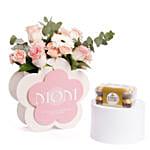 Blissful Flowers for MOM With Ferrero Rocher