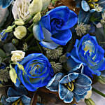 Blue Flowers Beauty Bouquet For Dad