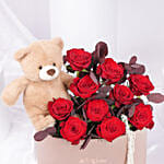 Blush Cuddles Roses Arrangement