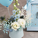 Bostani Its a Boy Chocolate  Large with Flowers