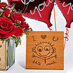 Boundless love rose bouquet Combo