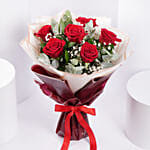 Bouquet of 6 Beautiful Roses