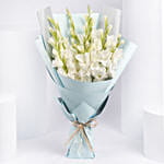 Bouquet Of White Gladiolus