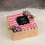 Box Of Delicate Beauty Police Bracelet And Flowers