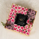 Box Of Delicate Beauty Police Bracelet And Flowers