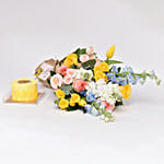 Brighter Days Bouquet with Cake