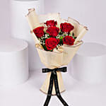 Bunch Of Ravishing Red Roses