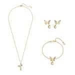 Butterflies By Cerruti 1881 with Flowers, Necklace and Earrings