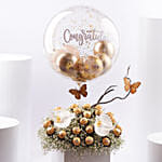 بوكس ورد وشوكولاتة لعيد الزواج