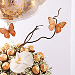 بوكس ورد وشوكولاتة لعيد الزواج