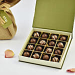 Cappuccino Roses Bouquet with Premium Chocolate Box