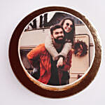 caramel Anniversary Photo Cake 1 Kg