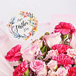 Carnations And Roses Bouquets For Mother