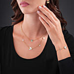 Cerruti 1881 Butterfly Jewel set with Floral Arrangment