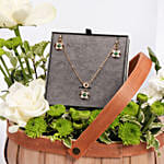 Cerruti 1881 Floral MOP Malachite Jewel Gift Set for Her