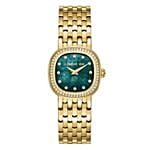 Cerruti 1881 Rose Gold Green Mop Watch For Her