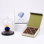 Chocolate and Forver Rose for Dad