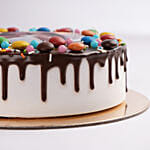 Chocolate Drip MNM Photo Cake For Anniversary Half Kg
