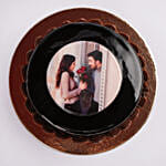 Chocolate Truffle Anniversary Photo Cake 1.5 Kg