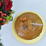 Christmas Sparkles Flower Arrangement with Cake