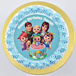 Cocomelon Birthday Chocolate Cake 4 Portion