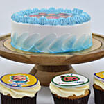 Cocomelon Birthday  Chocolate Cake and Cupcakes