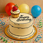 Comical Treat Birthday Marble Cake