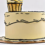 Comical Treat Birthday Redvelvet Cake