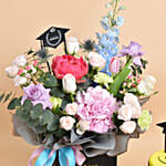 Congrats Graduate Flowers and Cake