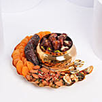 Crescent Moon Platter With Dates And Figs