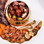 Crescent Moon Platter With Dates And Figs