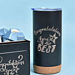 كومبو التخرج - بوكس شوكولاتة مع كوب أسود مطبوع