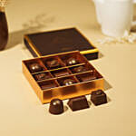 شوكولا بلجيكيه فاخرة - بوكس 9 قطع شوكولا الحليب