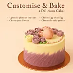 Customized Cake Vanilla 20 PORTIONs Eggless