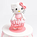 Cute Kitty Vanilla Cake For Baby Girl