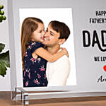 Dad's Keepsake: Acrylic Photo Frame for Cherished Memories