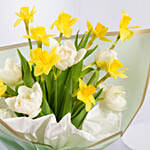 Daffodils and Tulips Birthday Flower Bouquet