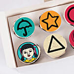 Dalgona Theme Set of 6 Cupcakes