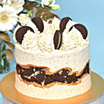 Delectable Oreo Cake With Flowers
