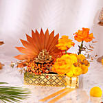 Diwali Divine Glow Ganesha Floral Arrangement