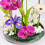 Dubai Chocolate Cake 8 Portion And Flowers