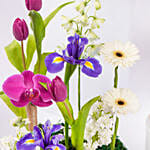 Dubai Chocolate Cake 8 Portion And Flowers