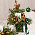 Duo of Christmas Nobilus Table Arrangement