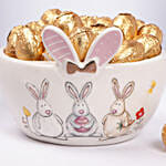 Easter Golden Eggs In Bowl