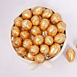 Easter Golden Eggs In Bowl